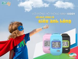 Đồng hồ định vị Kiddy bảo vệ trẻ hiệu quả